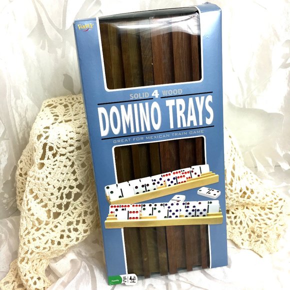 Fundex Solid Wood Domino Trays - Picture 1 of 12